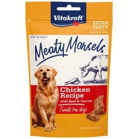 Vitakraft Meaty Morsels Mini Chicken Recipe with Beef and Carrots Dog Treat