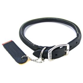 Circle T Pet Leather Round Collar Black (Option: 18" Neck)