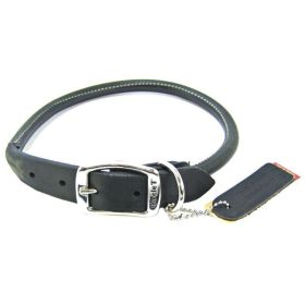 Circle T Pet Leather Round Collar Black (Option: 22" Neck)