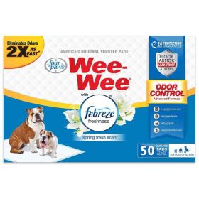 Four Paws Wee Wee Pads (Option: Febreze Freshness  50 Count)