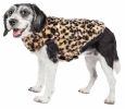 Pet Life Luxe 'Poocheetah' Ravishing Designer Spotted Cheetah Patterned Mink Fur Dog Coat Jacket