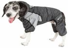 Pet Life Active 'Fur-Breeze' Heathered Performance 4-Way Stretch Two-Toned Full Bodied Hoodie