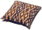 Touchdog 70's Vintage-Tribal Throwback Convertible and Reversible Squared 2-in-1 Collapsible Dog House Bed