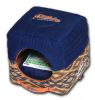 Touchdog 70's Vintage-Tribal Throwback Convertible and Reversible Squared 2-in-1 Collapsible Dog House Bed