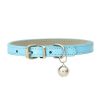 PU Leather Leash Pet Dog Collar Pet Supplies DIY Japanese Bell Cat Collar Bell